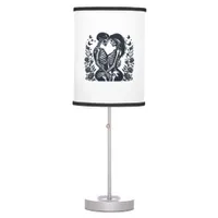 Till Death We – Skeleton Couple Gothic Design Clas Table Lamp