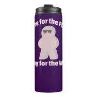 In For Fun Stay For Win Game Humor Thermal Tumbler
