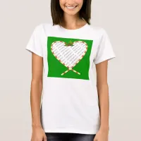 Candy Cane Heart Your Photo T-Shirt