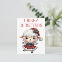 Dancing Lamb - Christmas Card