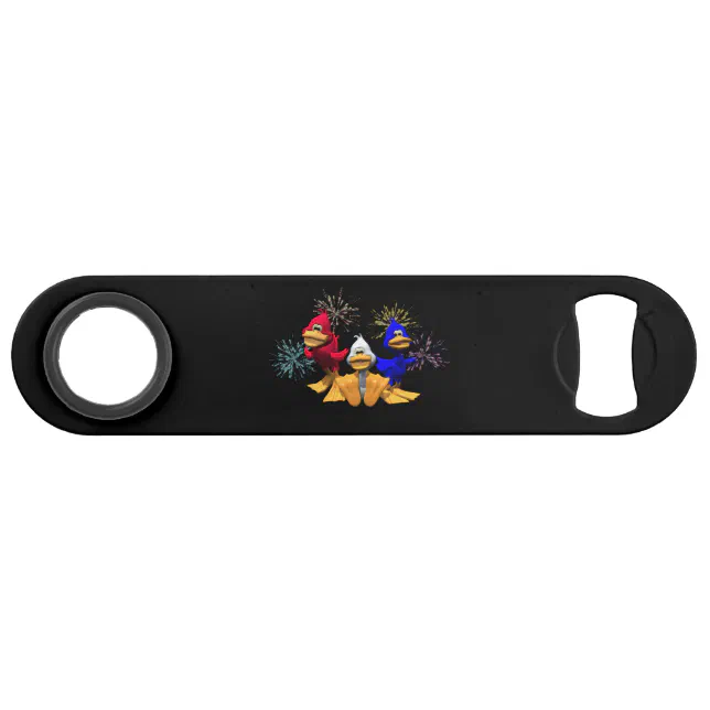 Cute 4th of July Red, White and Blue Ducks Speed Bottle Opener