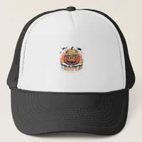 Trumpkin Classic – Spooky Pumpkin Design Trucker Hat