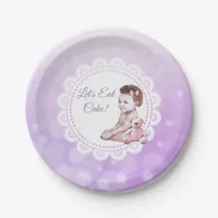 It's a Girl African American Baby Shower Paper Plates