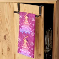 Violet Christmas Tree Cookie Baking Crew Snowflake Kitchen Towel