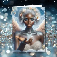 Beautiful African-American Angel Ethereal Card