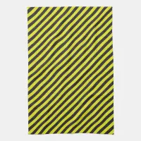 Thin Black and Yellow Diagonal Stripes