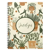 Earthy Terracotta & Green Plant: Garden Lover's Notebook