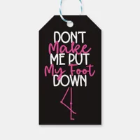 Don't Make Me Put My Foot Down - Funny Flamingo Gift Tags