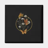 Cottagecore Goblincore Fairycore Graphic Flower Bu Magnet