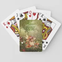 Cute Mushroom Fairy in the Forest Poker Cards