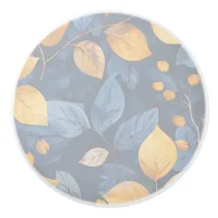 Golden Foliage Dreams Autumn Nature Beauty Ceramic Knob