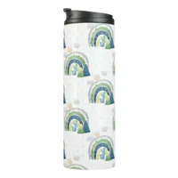 Watercolor Rainbow Pattern Thermal Tumbler