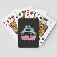 Zombie Classic - Skeleton Heart And Hands Poker Cards