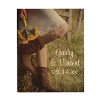 Cowgirl and Sunflowers Country Western Wedding Wood Wall Decor