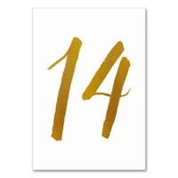 Table Numbers - Casual Brush Script Typography -14