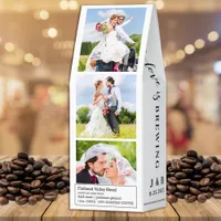 Love Is Brewing 5 Photo Newlywed Couple's Wedding Roasted Coffee