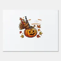 F-Caw-F Funny For Men Women Thanksgiving-Christmas Sign