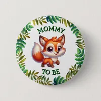 Mom To Be | Woodland Themed Baby Shower  Button