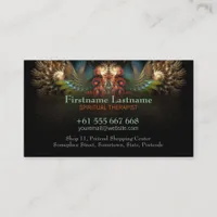 Fractal Spirit Wings w/ Logo Business Card