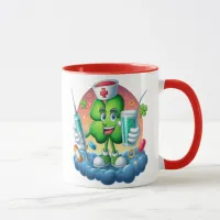 Lucky Nurse Green Shamrock Mug