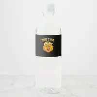 Crazy Halloween Pumpkin Trumpkin Costume Water Bottle Label