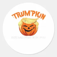 Halloween Trumpkin Make Halloween Great Again Classic Round Sticker