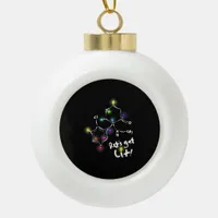 Let's Get Lit Christmas Ketamine Ceramic Ball Christmas Ornament