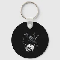 Crow F-Caw-F Funny Bird Saying Humor Meme Desin Keychain