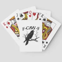 F-Caw-F Classic Vintage Graphic Poker Cards