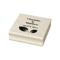 Ethereal Beauty Soft Tone Whimsical Pastel Leaves Rubber Stamp