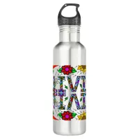 Olivia, Girl's Name Whimsical Art   Aluminum Water Stainless Steel Water Bottle