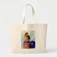 Christmas Chick 2 Large Tote Bag