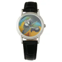 Macaws in love womens  watch