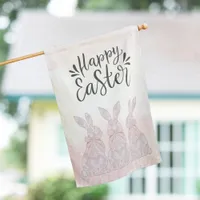 Eastern Happy Bunny Garden Decor House Flag