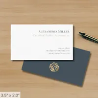 Simple Accountant CPA Custom Logo Business Card