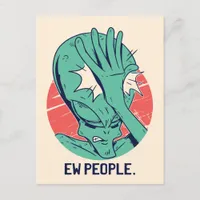 Alien Ew People Postcard