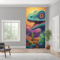 Dinosaur in Space: Cosmic Adventure for Kid Blackout Curtains