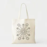 Tote Bag - Circles and Stars Mandala