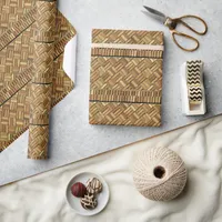 Gift Wrap - Woven Brick Pattern