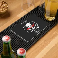 Personalized Jolly Roger (Cutlass)  Bar Mat