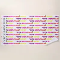 Bachelorette Fiesta Siesta Tequila Repeat Beach Towel