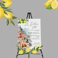 La Dolce Vita Italian Bridal Shower Welcome Sign