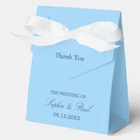 Elegant Cornflower Blue Wedding Favor Box