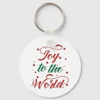 Fun Typography Christmas Keychain