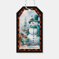 Christmas Snowman Personalized Gift Tags