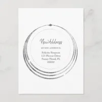 New Address| Boho Geometric Moving Notice Postcard