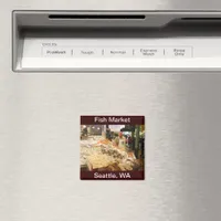 Fish Market Seattle Washington Magnet