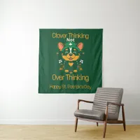 Cute Corgi St. Patrick’s Day Tapestry 