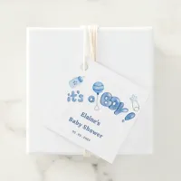 Its a Boy Baby Things Blue Boy Baby Shower Favor Tags