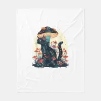 Cottagecore Aesthetic Goblincore Mushroom Fairycor Fleece Blanket
